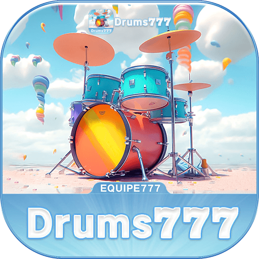 Imagem promocional da DRUMS777 mostrando a plataforma e suas vantagens